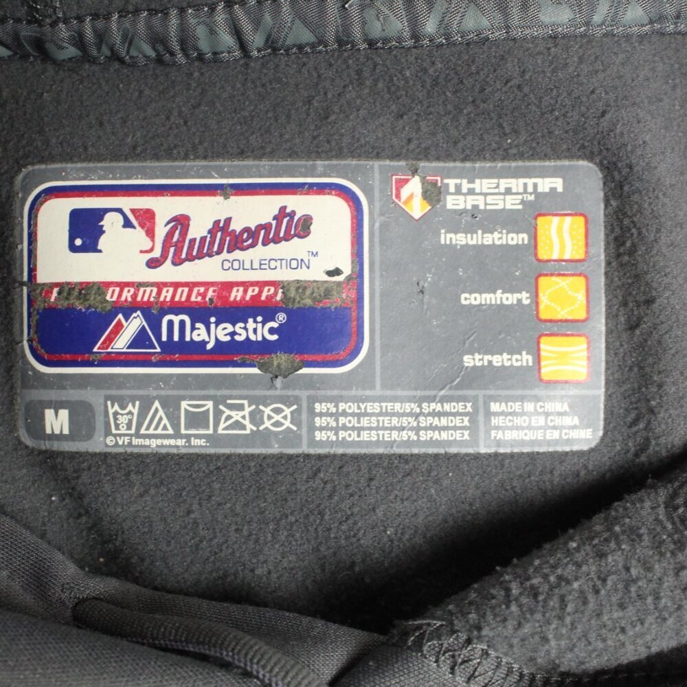 Majestic Detroit Tigers Medium Hoodie 2012 Postseason Therma Base Gray MLB - Picture 3 of 8
